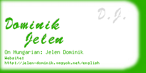 dominik jelen business card